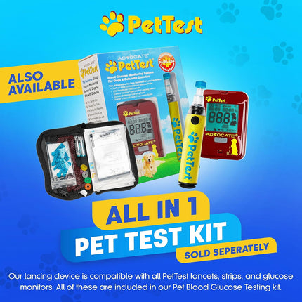 Genteel Pain-Free Lancing Device for Dogs & Cats, Pet Blood Sugar Tool