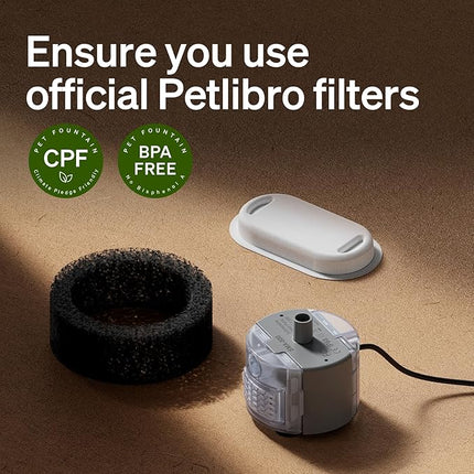 PETLIBRO 4/8 Packs Replacement Filters for Stainless Steel Cat Water Fountain PLWF003 & PLWF006