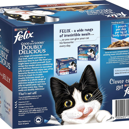 FELIX As Good As It Looks Adult Wet Cat Food Meat Selection 60x85g