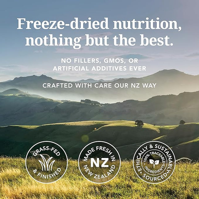 K9 Naturals Freeze Dried Dog Food Topper with Verified Ingredients, Organ Meat Blend for Digestive Support, Human-Grade Freeze Dried Puppy Food & Dog Topping, Lamb Green Tripe, 200g