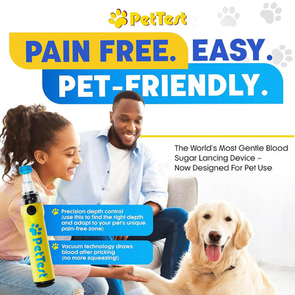 Genteel Pain-Free Lancing Device for Dogs & Cats, Pet Blood Sugar Tool