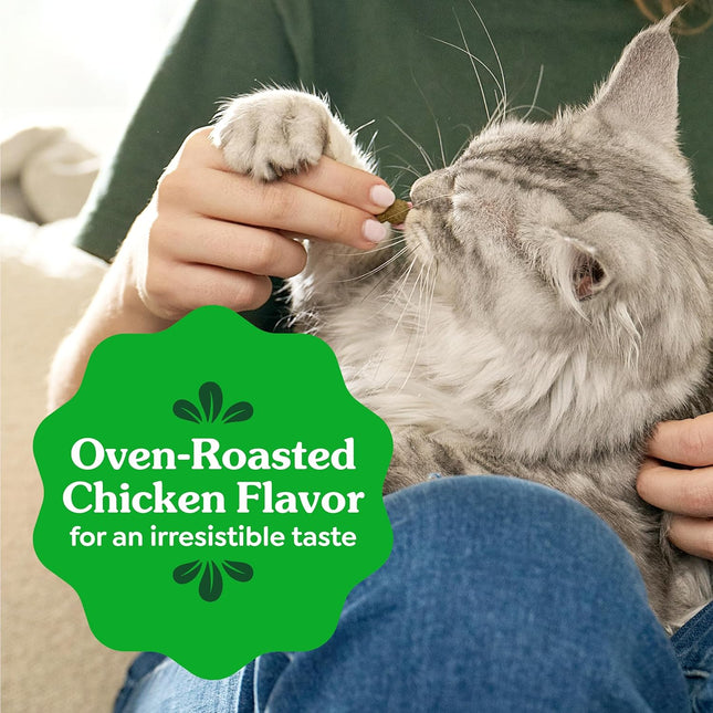 GREENIES Feline Dental Cat Treats Oven-Roasted Chicken Flavour 60g