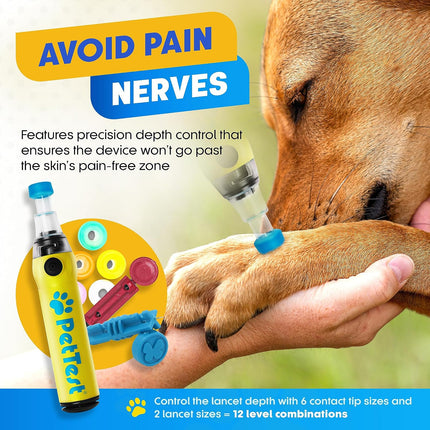 Genteel Pain-Free Lancing Device for Dogs & Cats, Pet Blood Sugar Tool