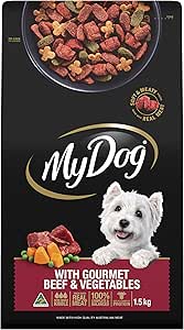 My Dog Gourmet Beef With Roast Vegetables Flavours Dry Food 1.5kg, 4 Pack