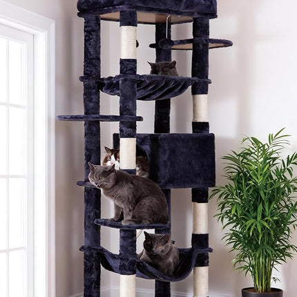 Heybly Cat Tree for Large Cats 20 lbs Heavy Duty,69 inches XXL Cat Tower