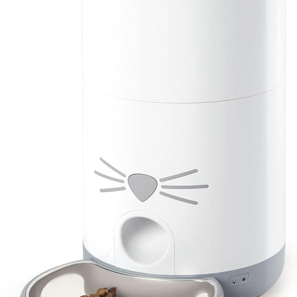 Catit PIXI Smart Feeder – Automatic and Customizable Feeding Schedule with App Support, White