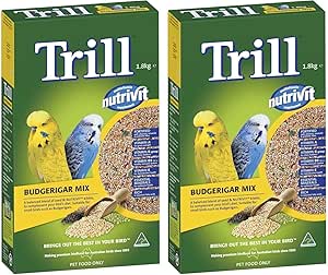 Trill Budgerigar Seed Mix Bird Food 1.8 kg (Pack of 2)