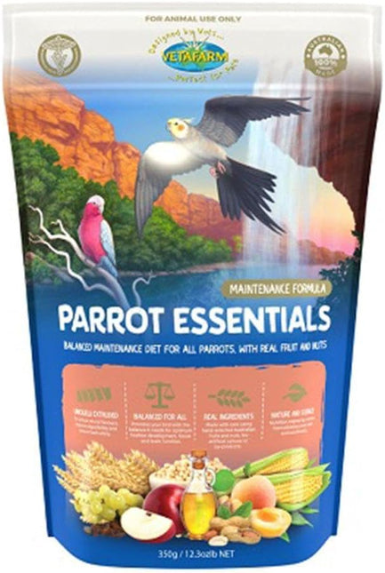 Vetafarm Parrot Essentials Extruded Pellet, 350 Grams