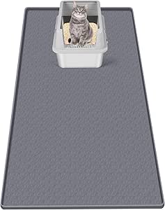 Cat Litter Mat, Extra Large 130 x 65 cm Silicone Mat Litter Trapping Mat