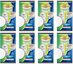 Ezi-Lockodour Absorbant Cat Litter Pads 8 Pack
