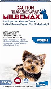 Milbemax All Wormer 2 Tablets for Dogs, 2 count