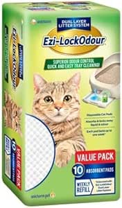 EZI-LOCKODOUR Absorbant Cat Pads Value Pack 10pcs