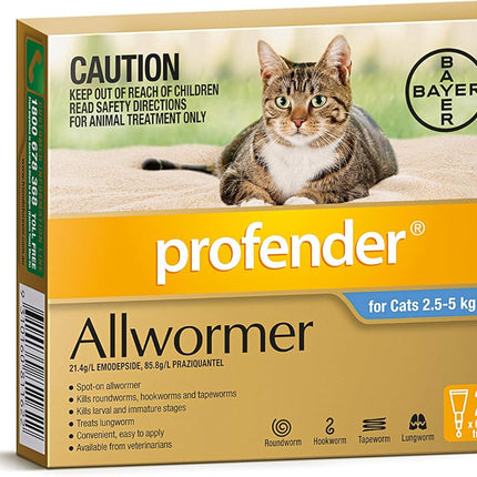 Profender Cat Allwormer Broad Spectrum Control, 2 count