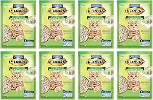 8 x Ezi Lockodour Natural Mineral Zeolite Cat Litter Pellets 2L Bulk Pack