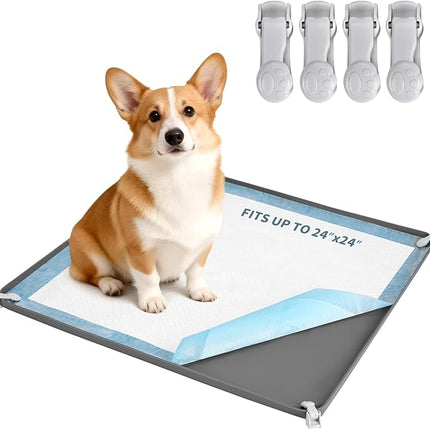 Pee Pad Holder, Dog Potty Tray for 24" x 24" Training Pads