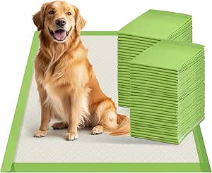 Gardner Pet Dog Pee Pads Extra Large 28"x34", XL Thicker ECO Green Disposable XLarge Puppy Training Pads