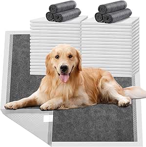 Dog Pee Pads Extra Large 28" x 34", Charcoal Puppy Pads XL
