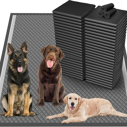 Activated Charcoal Pee Pad for Dogs 36" x 36", 32 Count，Extra Large, Super Absorbent, Leakproof and Odor Resistant
