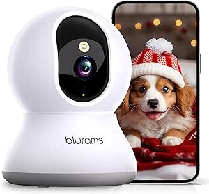blurams Indoor Security Camera, 2K Pet Camera with Phone App, 5GHz&2.4GHz