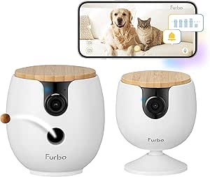 Furbo [New Mini 360° Camera + Mini Cam (2-Camera Bundle Nanny Pro Subscription)