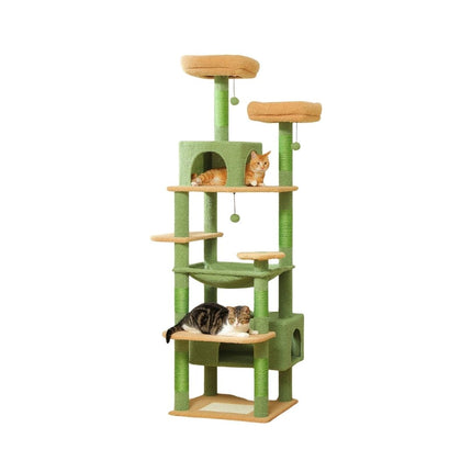 Pawz Road Cat Tree with Sisal-Covered Scratching Posts and Pads